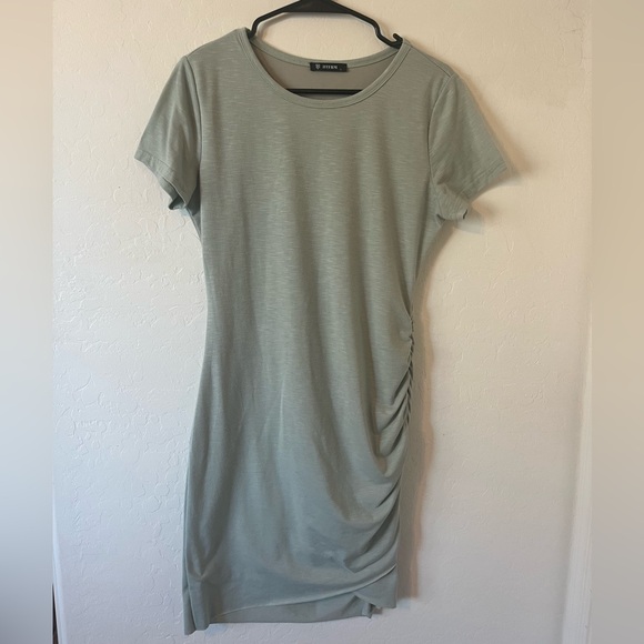 BTFBM Dresses & Skirts - BTFBM Green Runched Side Dress